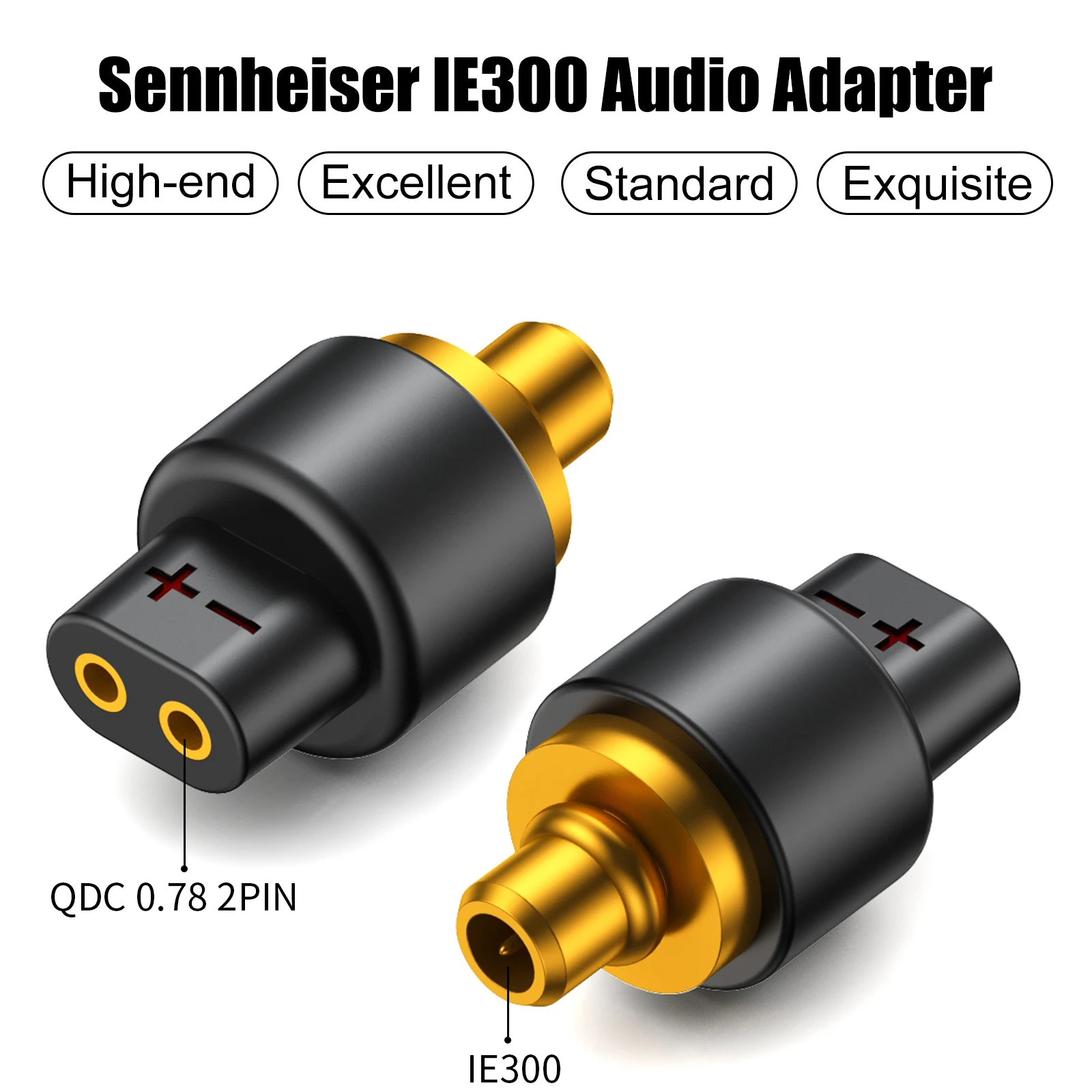 OKCSC QDC Female SENNHEISER IE300 Male Earphone Adapter to Earphones Earsets for SENNHEISER IE300 IE600 IE900 AKG N5005 N30 N40