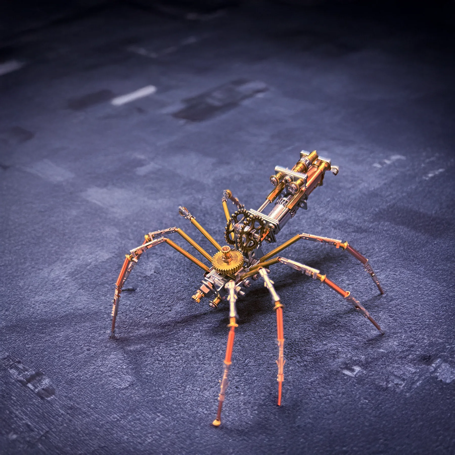 

Steampunk mechanical Metal insect 3D Fly DIY Handmade Creative Steampunk Figurine Christmas Gift for Boy Steampunk Insect Small