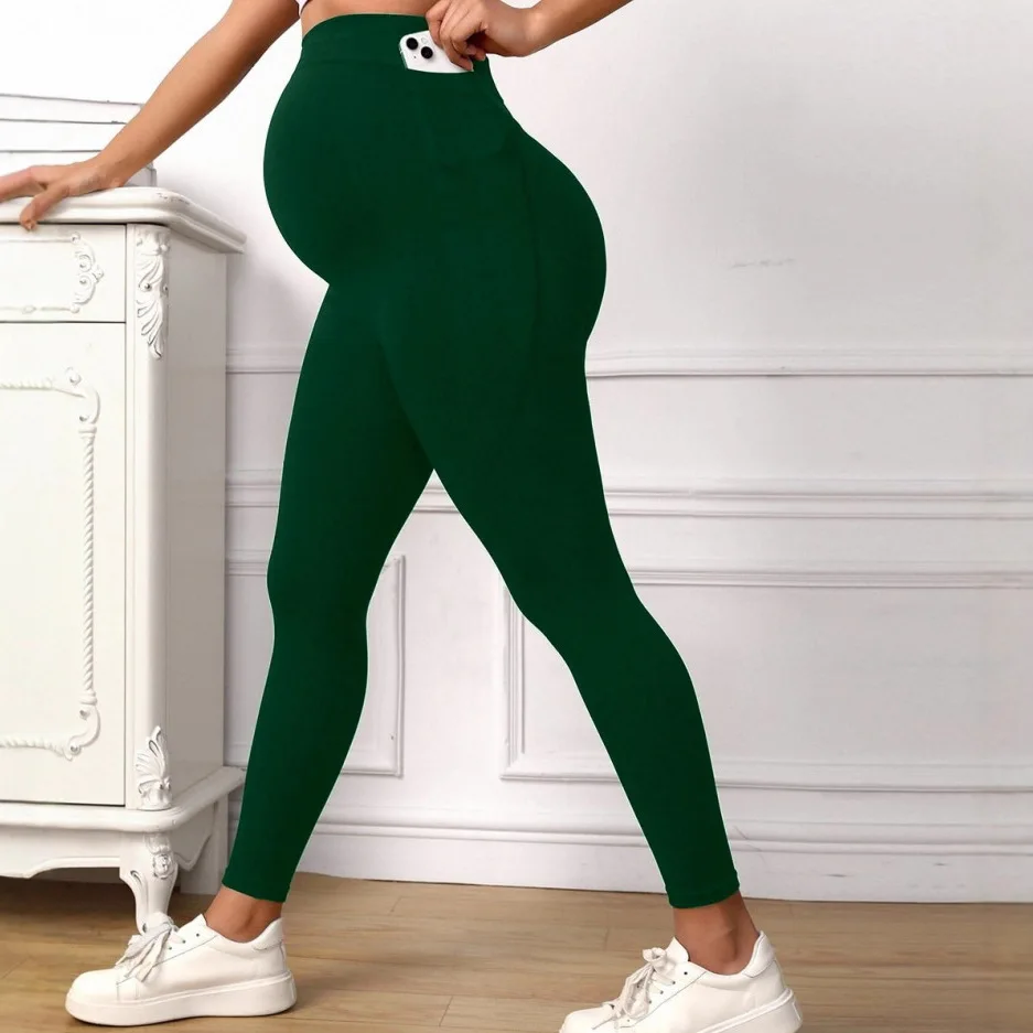 

New Women Maternity Pants Gym Yoga Seamless Sports Clothes Stretchy High Waist Belly Support Pregnancy Exercise Fitness Leggings