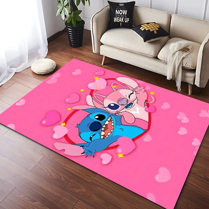 Disney Pattern Carpet Stitch 3D Printing Large Area Rug Carpet for Living Room Children's Bedroom Sofa Doormat Floor Mat Gift