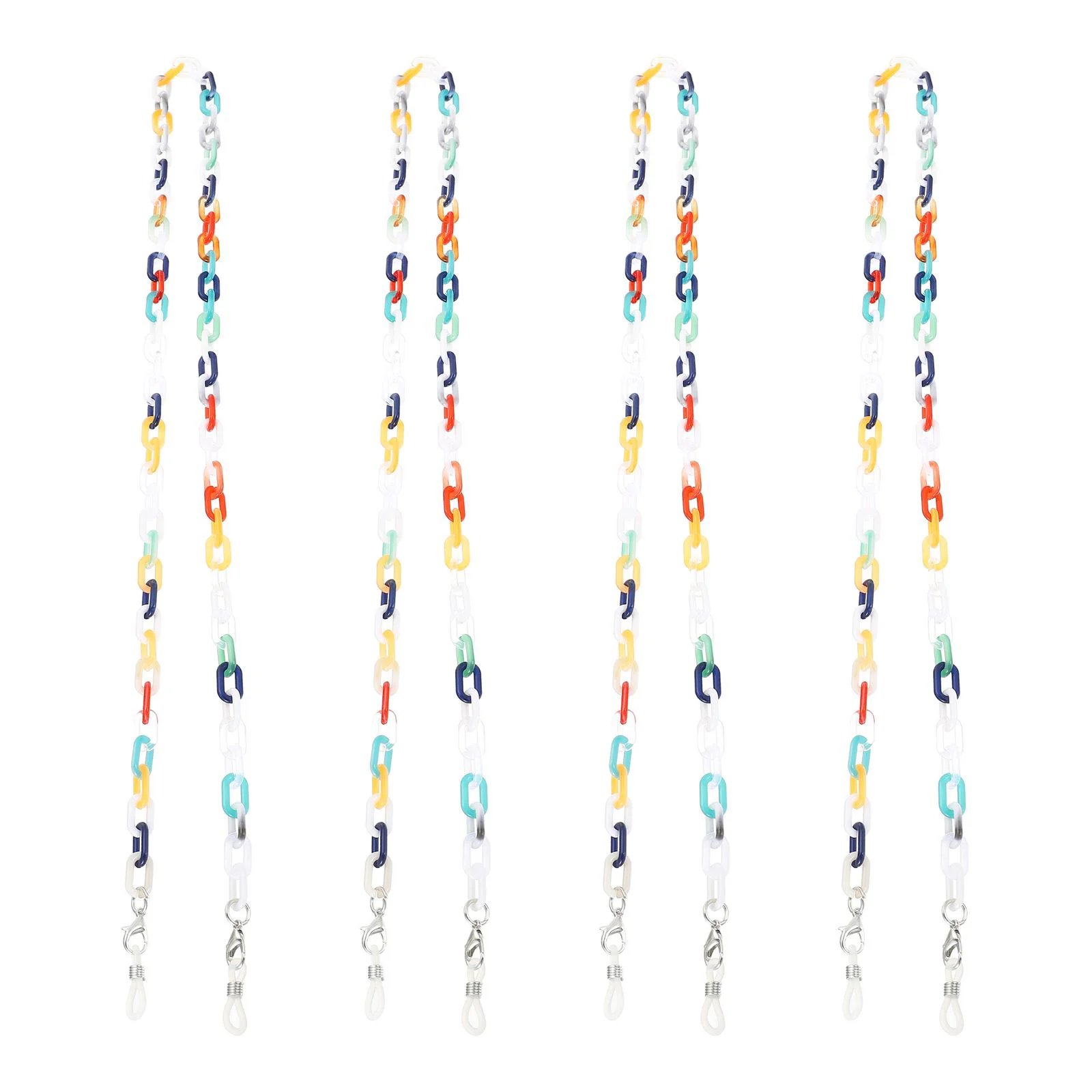 

4 Pcs Mask Anti-lost Lanyard Lanyards Sunglasses Cord Hanging Chain Acrylic with Clips Face Holder Eyeglass