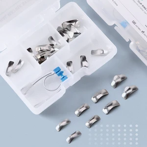 Azdne 30 Stücke Metallmatrizen mit Schnitt Zahnkonturen Matrix aufladen Zahnlabor Zahnmediziner Tools 6 Hauptverkäufe zahnärztliche Acetatmatrix - №5