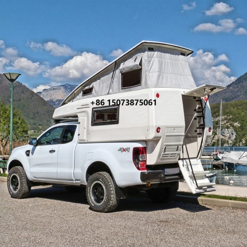 Caravana de Techo Elevable de Aluminio y Fibra de Vidrio Manley 2022, Nuevo Diseño, para Camioneta, en Venta