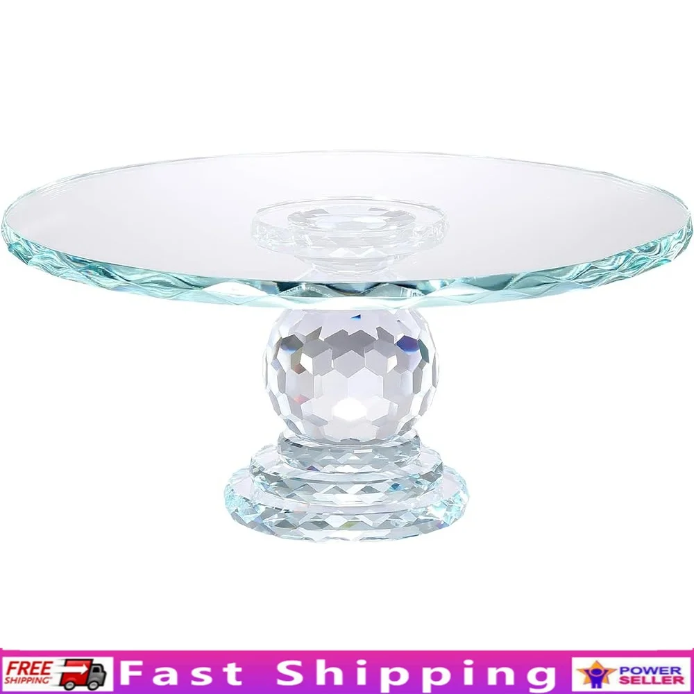 

K5 Crystal Glass Cake Stand 11 Inch Elegant Dessert Display Holder Wedding Party Multi Layer Cake Fruit Presentation