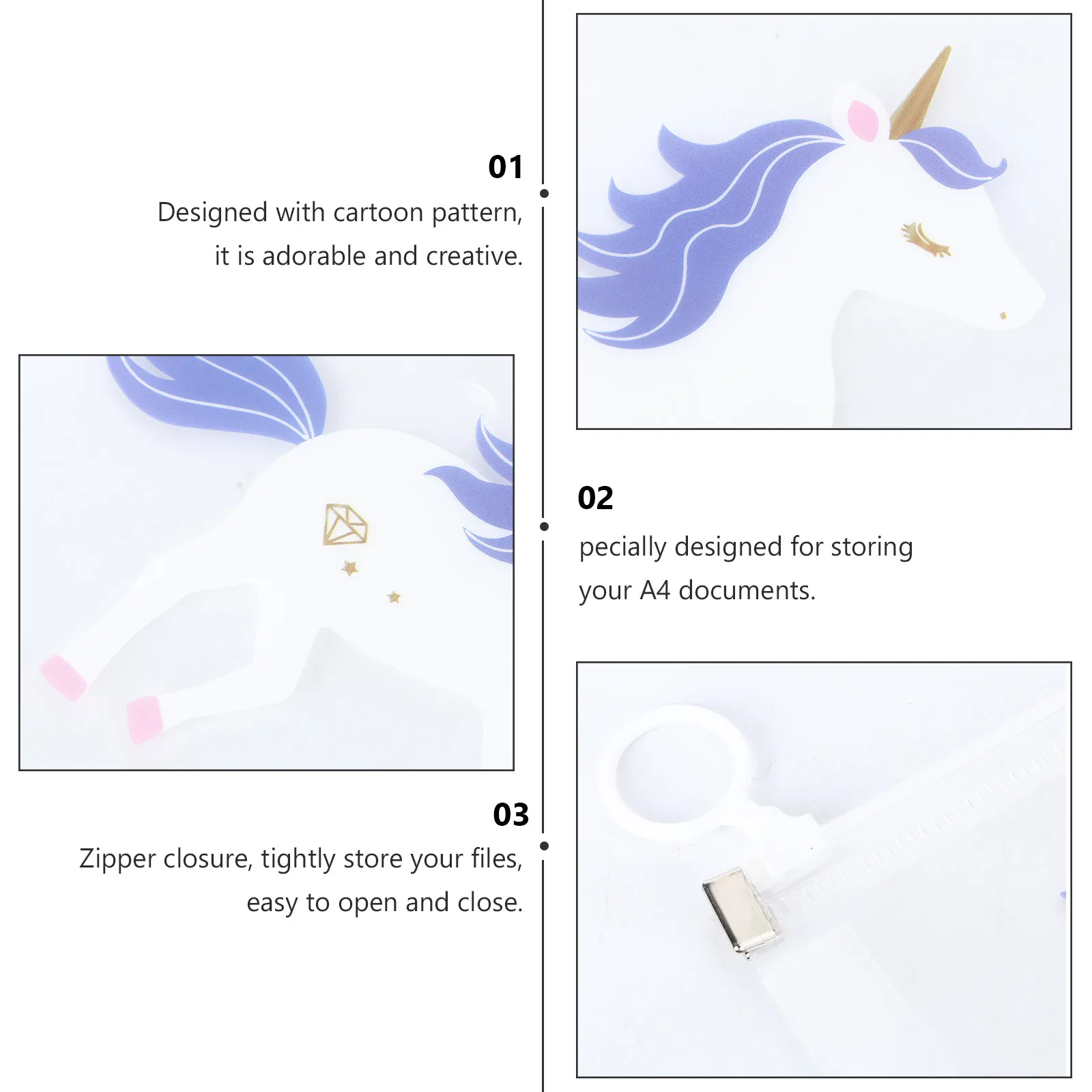 

Набор из 4 премиальных папок для документов формата А4 на молнии, портативный органайзер для канцелярских принадлежностей для школы, креативный подарок, для хранения файлов