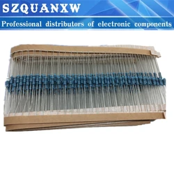 1000PCS/lot 1/4W Metal film resistor 1R~22M 1% 100R 220R 1K 1.5K 2.2K 4.7K 10K 22K 47K 100K 100 220 1K5 2K2 4K7 ohm resistance