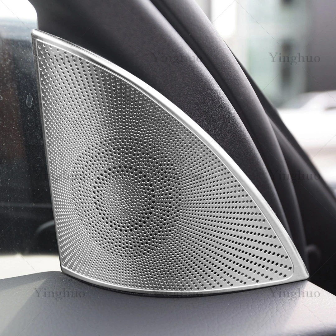 For Mercedes Benz E/C/GLC Class W213 W205 X253 Car Audio Speaker Cover Trim Door Loudspeaker Cover Trim Car Accessories interior