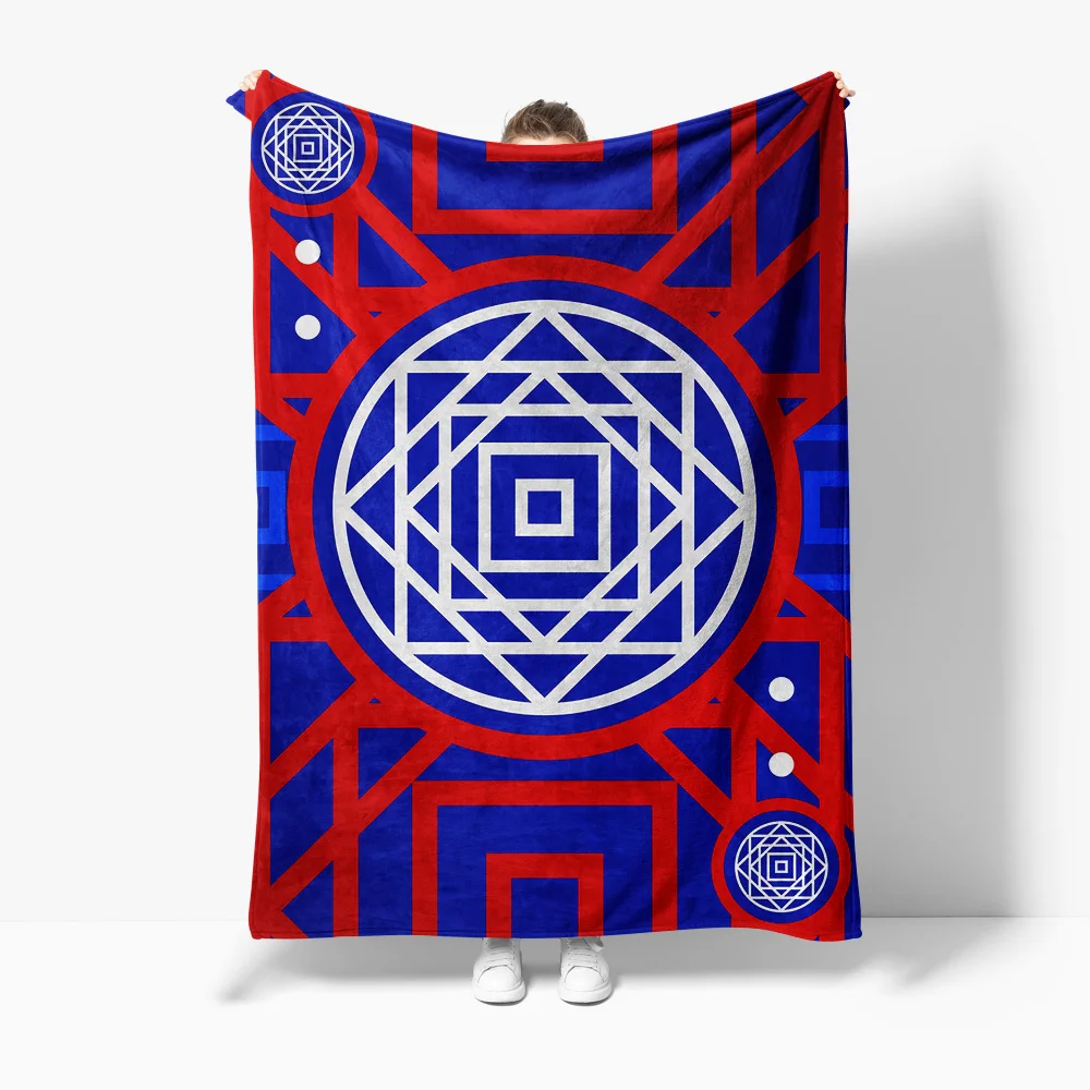 

Одеяло в стиле бохо с геометрическим принтом, гобелен с мандалой, психоделическое одеяло для кровати, праздничное одеяло, домашний декор