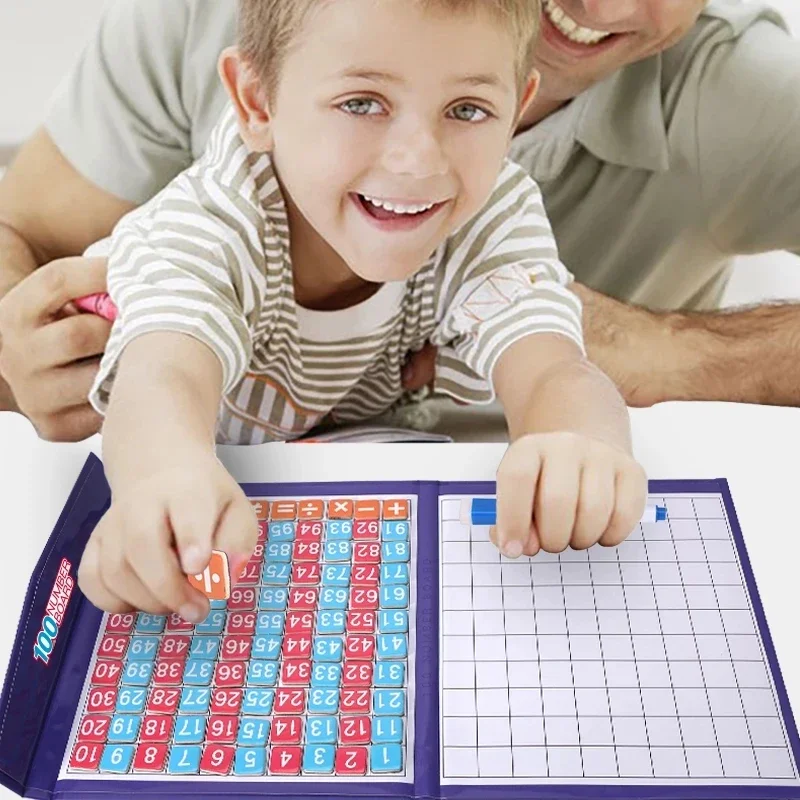 Libro con numeri magnetici Montessori Giocattoli matematici Conteggio Giochi da tavolo Apprendimento aritmetico Sussidio didattico Educazione precoce per i bambini