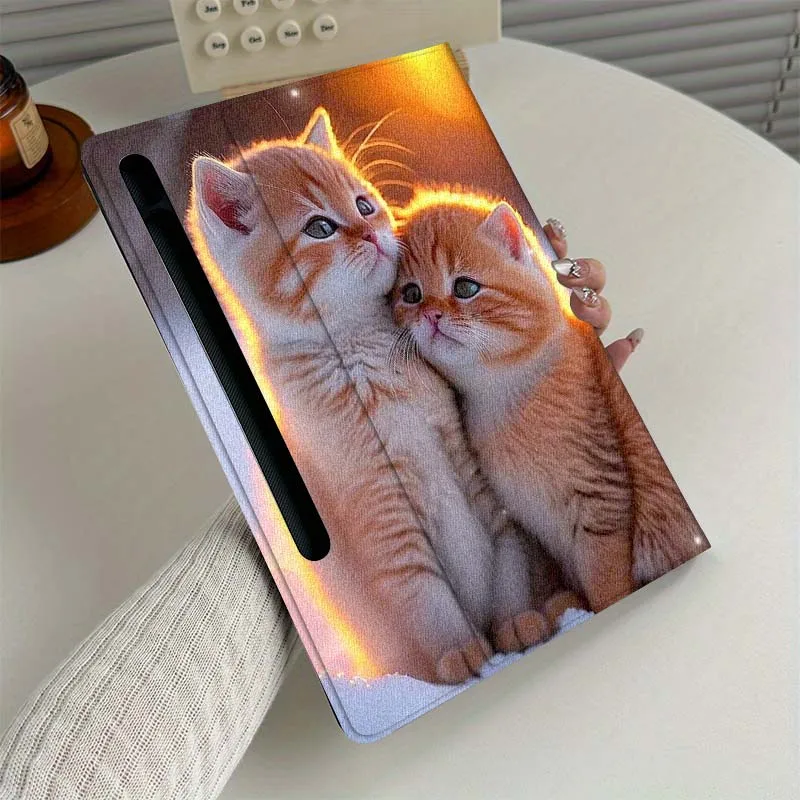 

Чехол для планшета с рисунком милого кота для Samsung Galaxy Tab S7 S8 S9 S10 FE Plus Lite 11, 12,4 13,1 дюйма