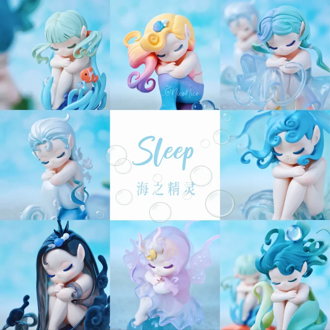 

Genuine Sleep Sea Elf Series Blind Box Cute Figure Ornaments Confirmation Doll Girl Mystery Box Ornamen Plush Christmas Gift