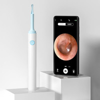 Smart Visual Ear Wax Cleaner Removal Tool with Camera 4 Ear Spoons Set Earpick Luminous Otoscope Wireless Ear Cleaning