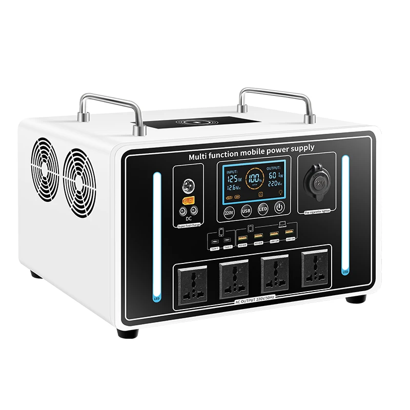 110V 220V High Voltage 2000W 3000W Portable Power Solar Station 3000WH 4000WH Emergency Generator for Home