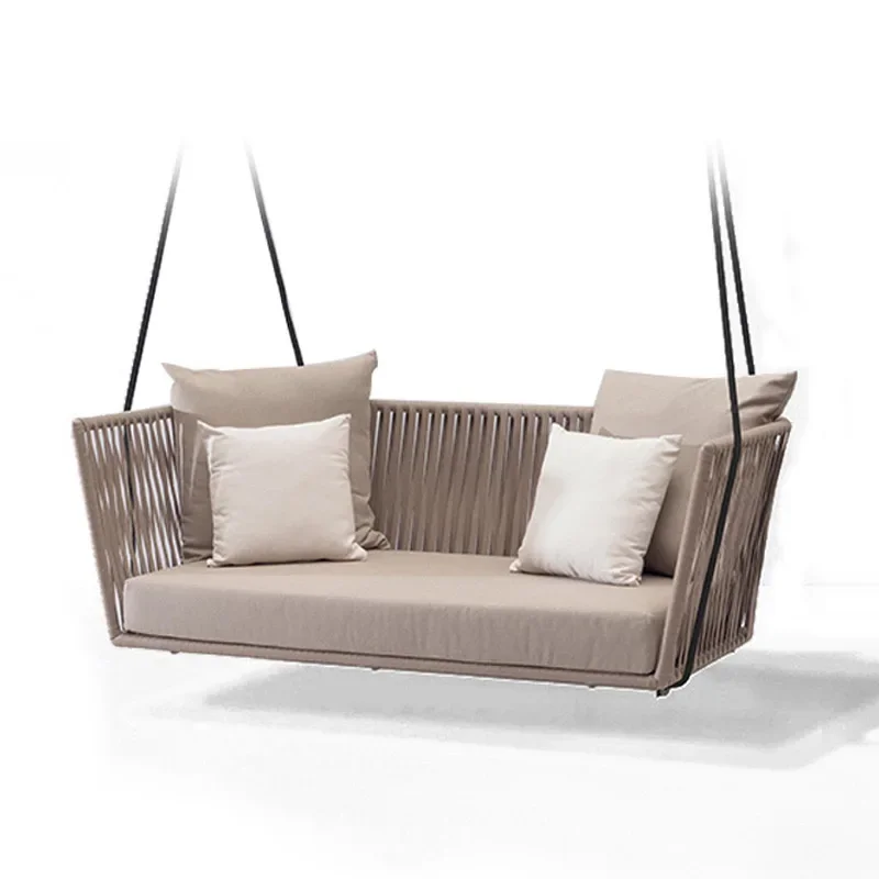 

New arrival New ArrivalGarden Furniture Rattan Balcony Swing Chair Patio Double Seat Swings Hanging Chair Outdoor