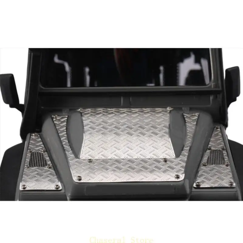 

E7CE RC Car Vent Hood Decor Sticker Set Skid Plate Trim Defender Upgrade Accessories Self-Adhesive Hood Sticker for RC Car