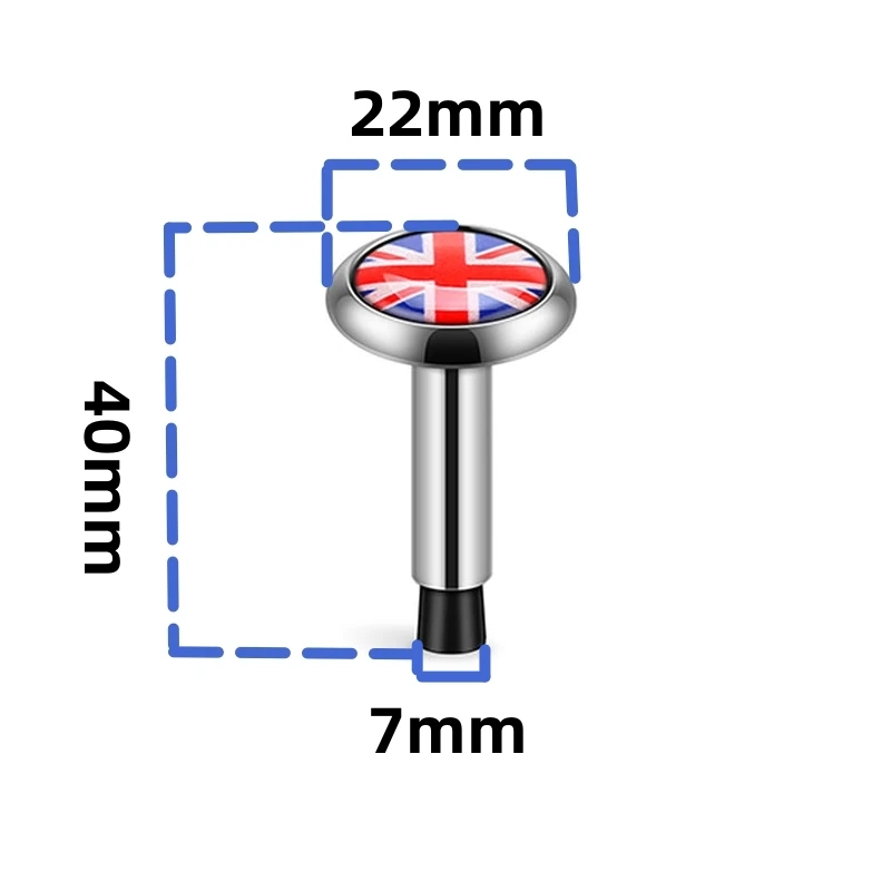 1Pc baut logam pengaman pintu mobil dekorasi Pin tombol kunci pintu untuk Aksesori MINI Cooper JCW F53 F54 F55 F56 F60 R50 F6