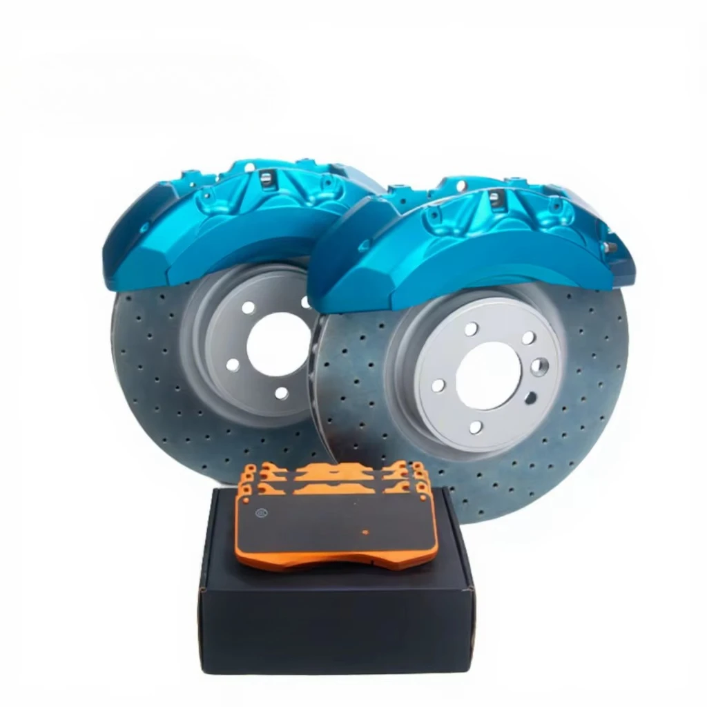 New Best Braking Performance Customizable 16-Piston Blue Front Brake Caliper Kit