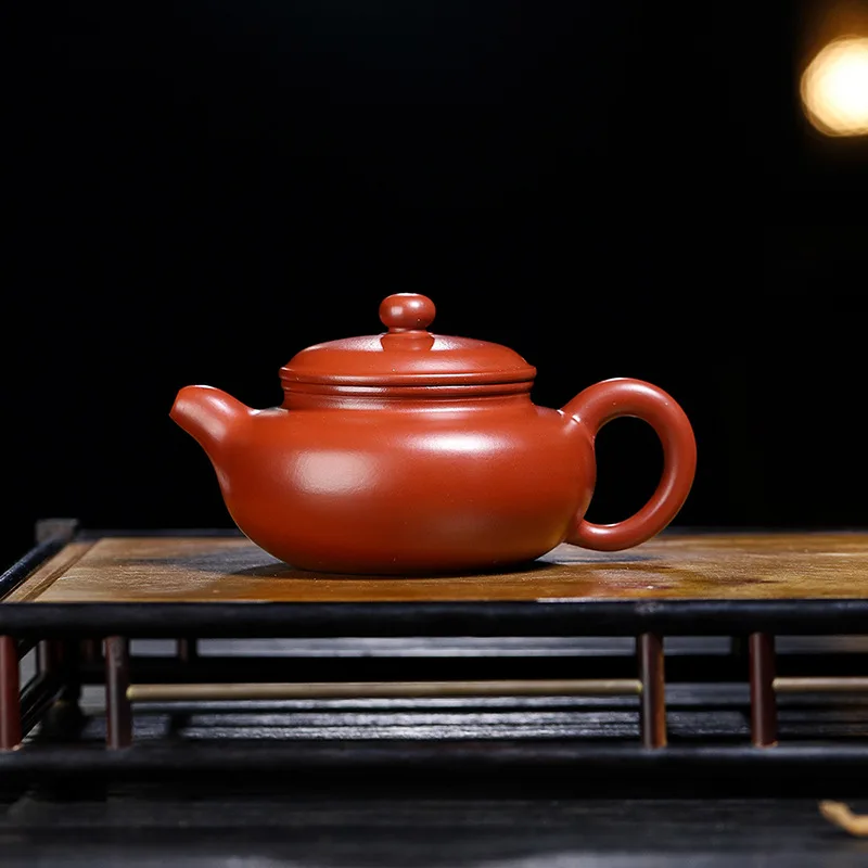 

High Quality Yixing Clay Teapot Dahongpao Tea Handmade 200 Ml Archaized Pot Kung Fu Set Household