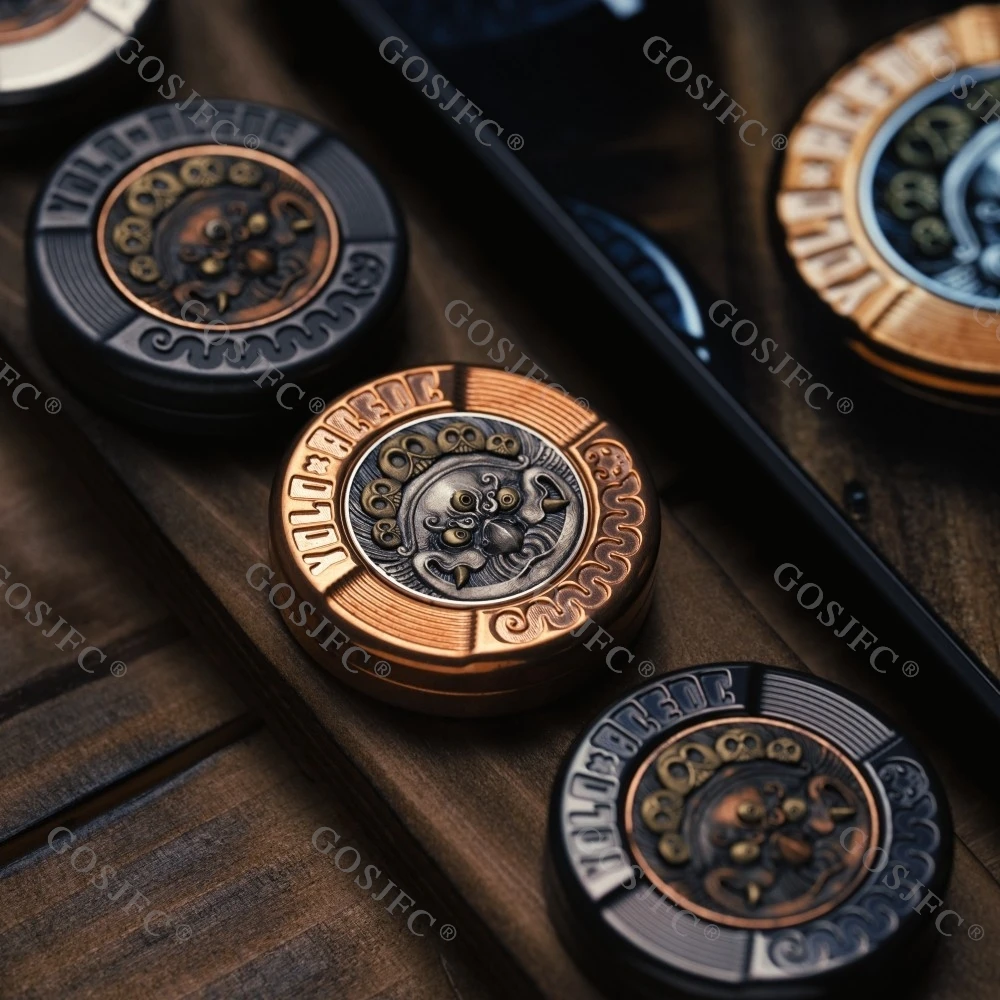 ACEdc オリジナル & YOLO STUDIO メカニカルミルクキャップ 3 ハプティックコイン フィジェットスピナー ストレス解消おもちゃ 大人向けフィジェットトイ