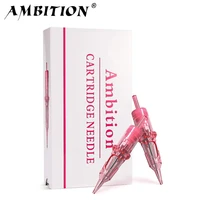 Cartucho de tatuaje AMBITION, agujas mezcladas, revestimiento redondo, caja desechable de 20 piezas para pluma rotativa de tatuaje, suministros de tatuaje 1RL 3RL 5RL 7RL