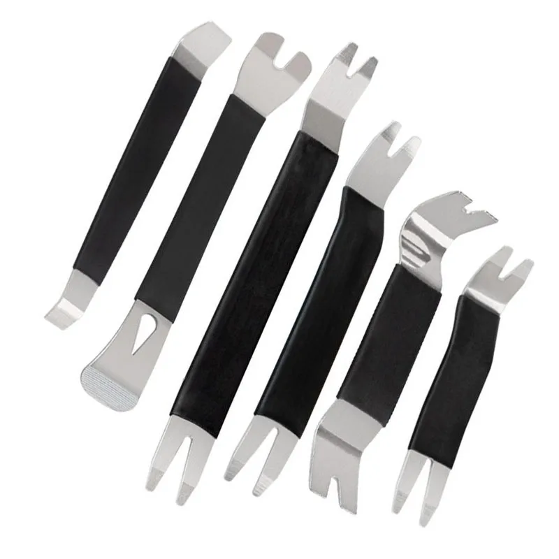 6Pcs Car Door Clip Removal Tool Kit for Dashboard, Audio, Radio Panel Repair and Disassembly.