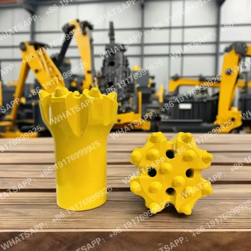 T45 - 102mm, Regular Conical-tooth Thread Drill Bit for Rock Drill.