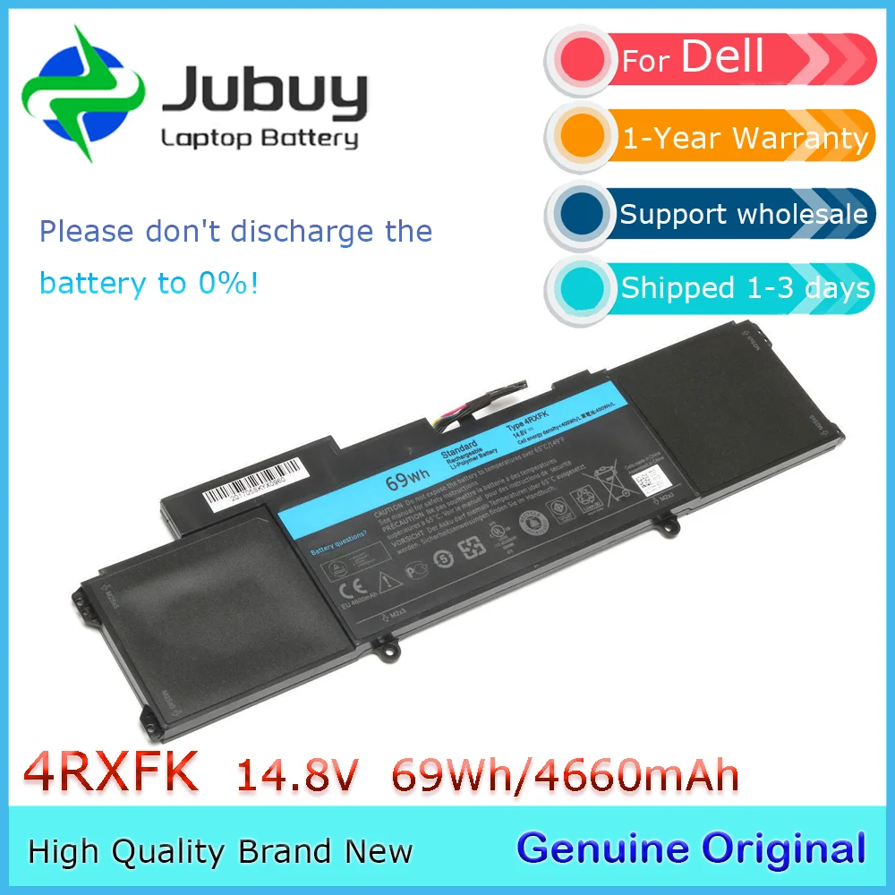 4RXFK 14.8V 69Wh Original Laptop Battery for Dell XPS L421x 14-L421x Series L412Z FFK56 C1JKH