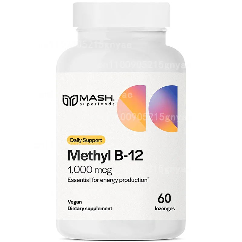 

Methyl B12-5000mcg, поддерживает энергию, 60 капсул, без глютена, веганский, без ГМО