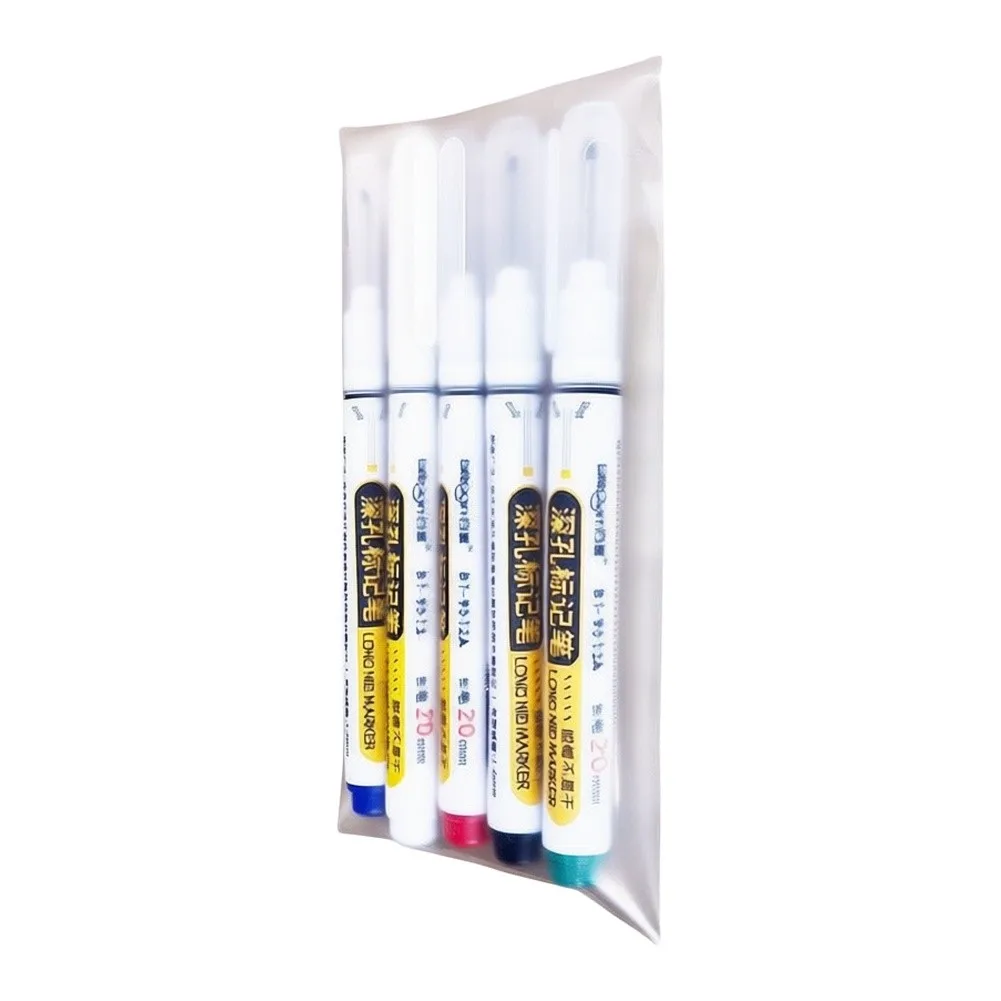 For Deep-Reach Long Tip Marker for Accurate Marking in Tight Spaces Oil-Based Quick-Dry Ink Waterproof and Fade Resistant