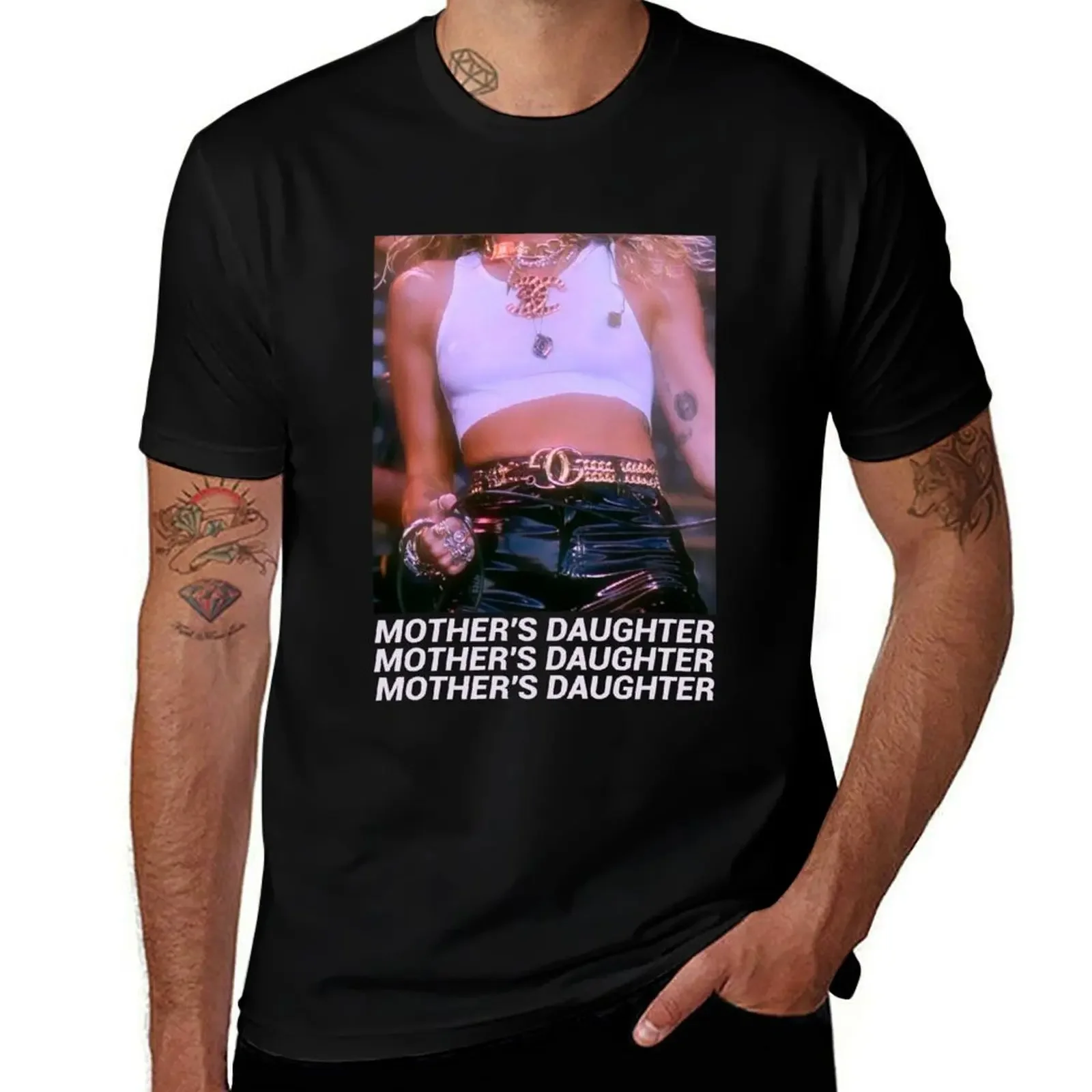 mother's daughter. T-Shirt cotton graphic tees aesthetic clothes essential t shirt sports fans designer t shirt men