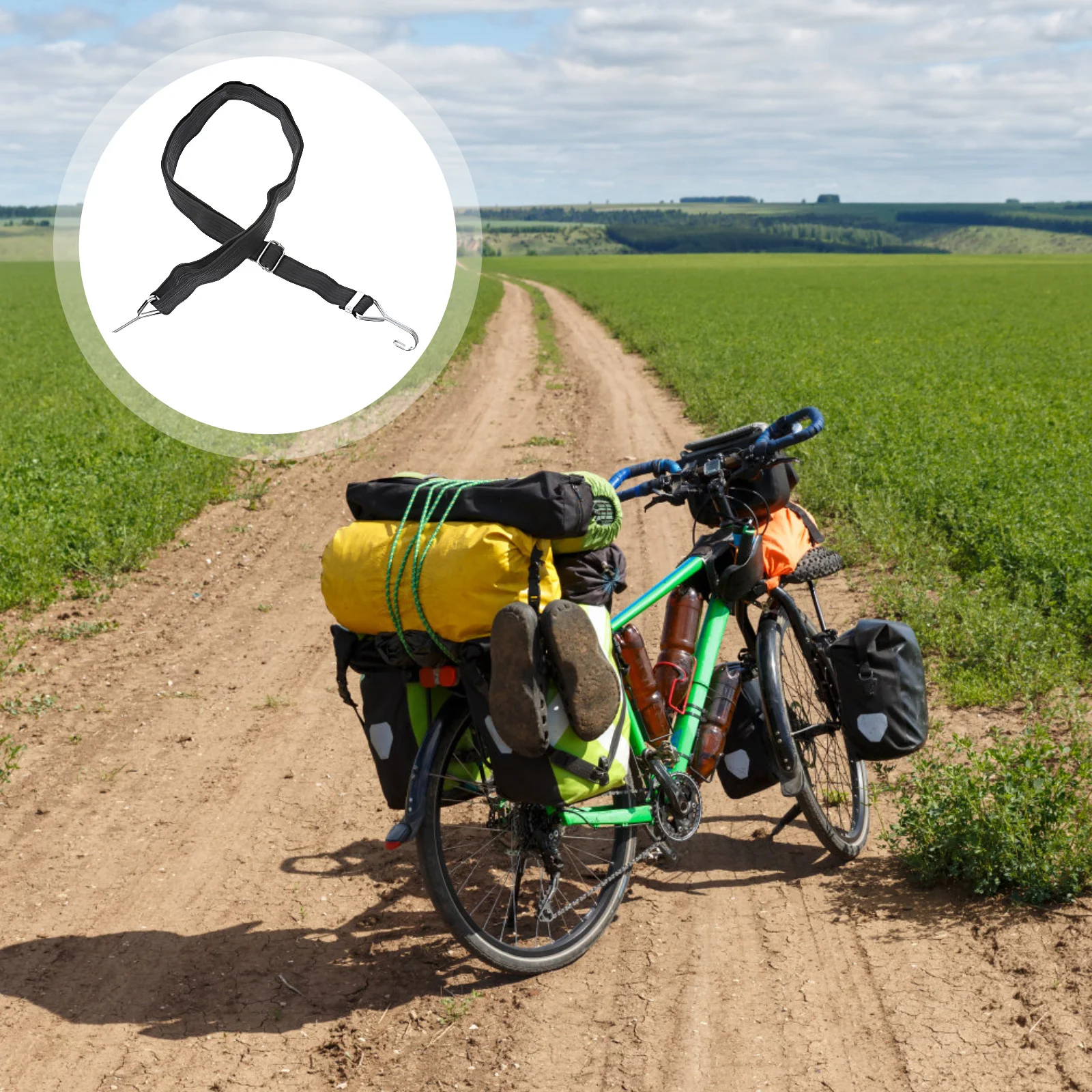 4 stücke Gepäck Seil Bindung Riemen Einstellbare Elastische Befestigungs Gürtel Für Motorrad Fahrrad Fracht Transport Anziehen Strap Camping