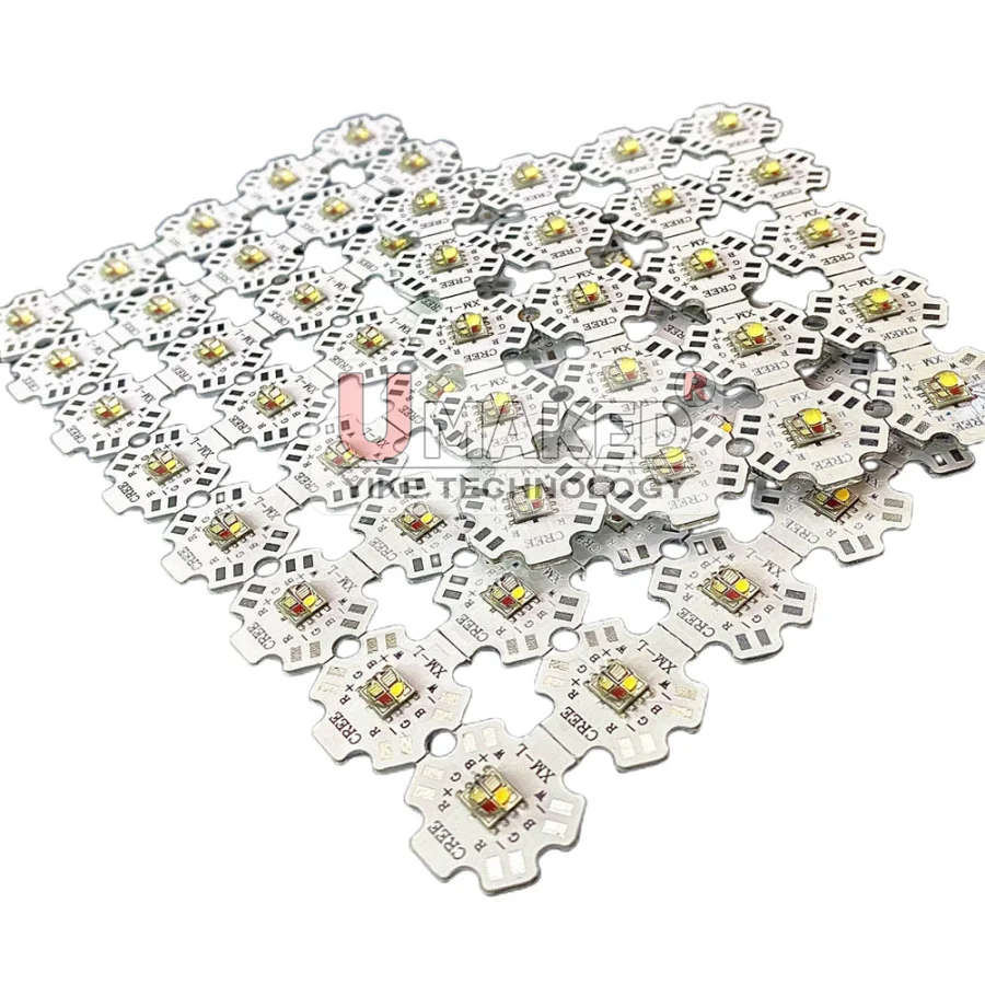 10pcs XML5050 RGBW RGBWW RGB+Cool/Warm White 12w 4 chip LED Emitter Bulb Mounted On 20mm Star PCB For Stage Light