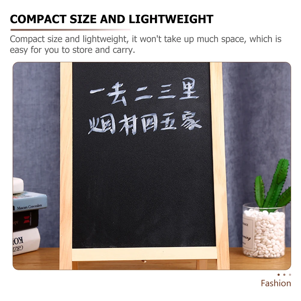 

2pcs Rewritable Kids Chalkboard Double Sided Erasable Drawing Board Lightweight Compact Size Reusable for Learning