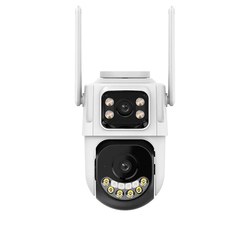 6MP  iCsee  APP  Dual Lens Wireless PTZ Alarm  IP Dome Camera Full Color AI Humanoid Detection Home Security CCTV Baby Monitor
