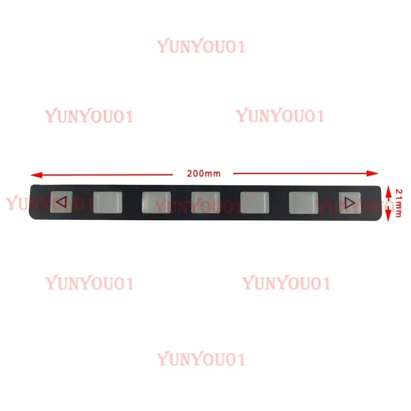 For FANUC 7 Keypad A98L-0001-0519 Membrane Keypad A98L00010519 Protective Film 200*21mm