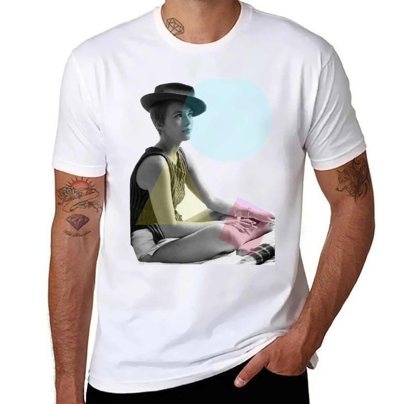 

- man tshirt men Wave shirt vintage 60s Jean New Seberg cotton t Godard's 100% actress 'Breathless' French T-Shirt