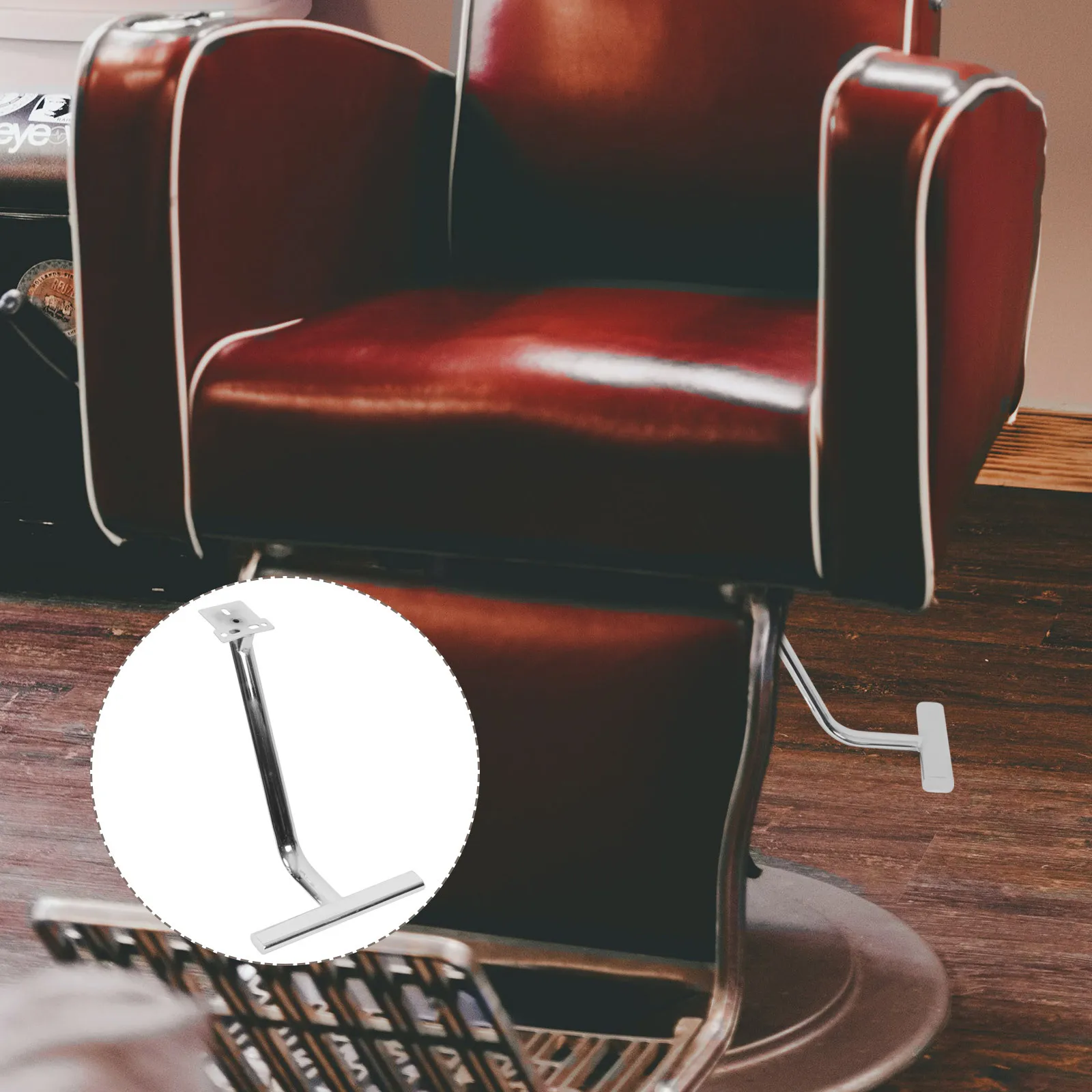 

Universal Salon Chair Footrest Replacement Heavy Duty Iron Leg Pad For Stable Elevating Support Salon Chair Parts Massage