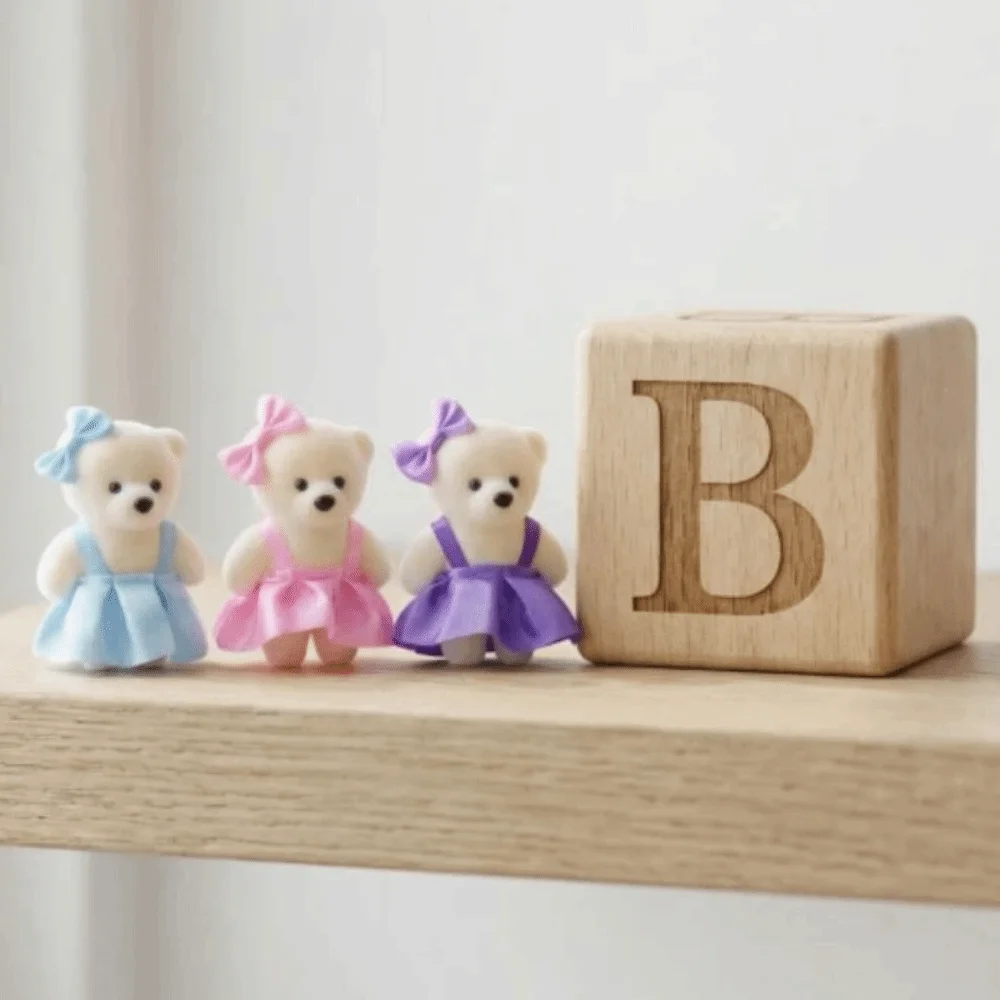 10pcs/set Fluffy Stuffed Foam Bear Bear Foam Animal Mini Bear Flower Bouquet DIY 11cm Cartoon Bouquet Valentine's Day