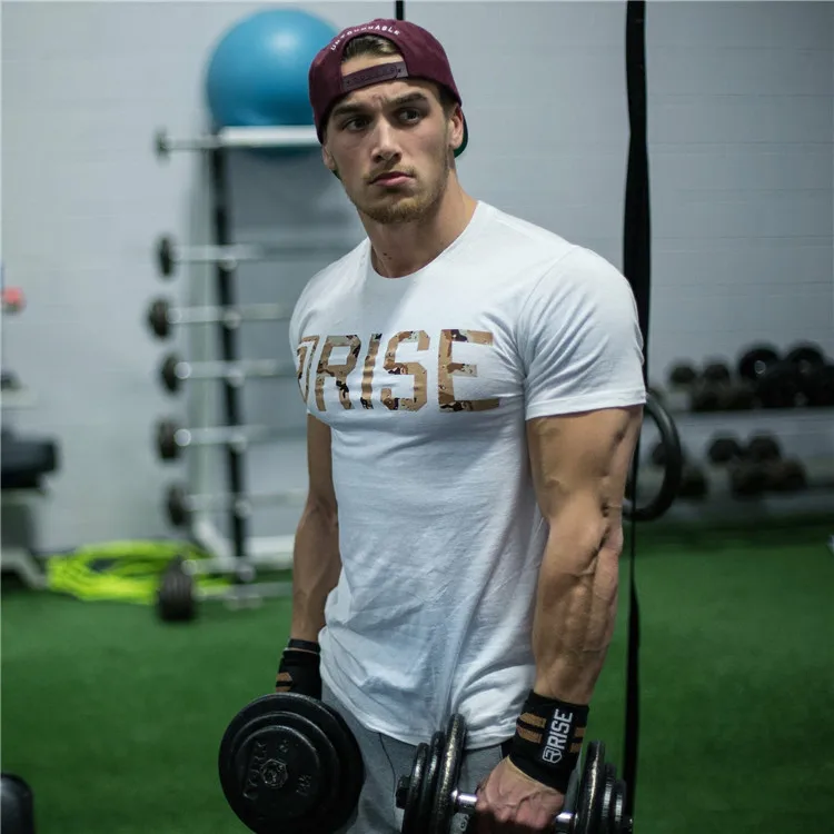 Men Tshirt Short Sleeve Shirts for Men Casual Workout Gym Fitness Muscle Shirt Daily Wear