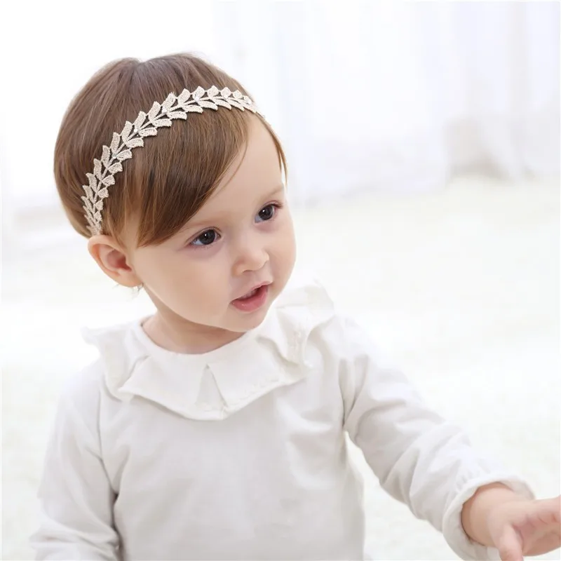 Silvery Baby Headbands for Girl Crystal Toddler Hair Band Solid Infant Turban Newborn Headwear Sweet Baby Hair Accessories