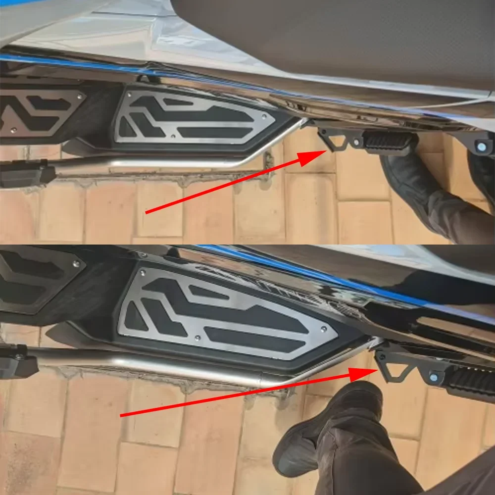 Motorcycle Accessories Kickstand Aid Foot Pedal Auxiliary Tool Side Stand Assistant Rod Support For Zontes 368G 368 G G368