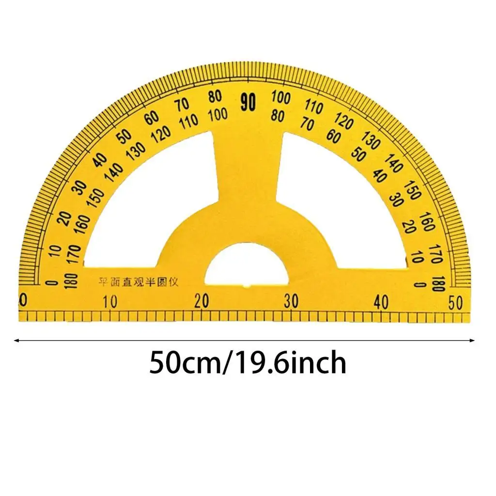 مسطرة تعليمية متعددة الوظائف هندسية للسبورة البيضاء لمعلمي الرسومات