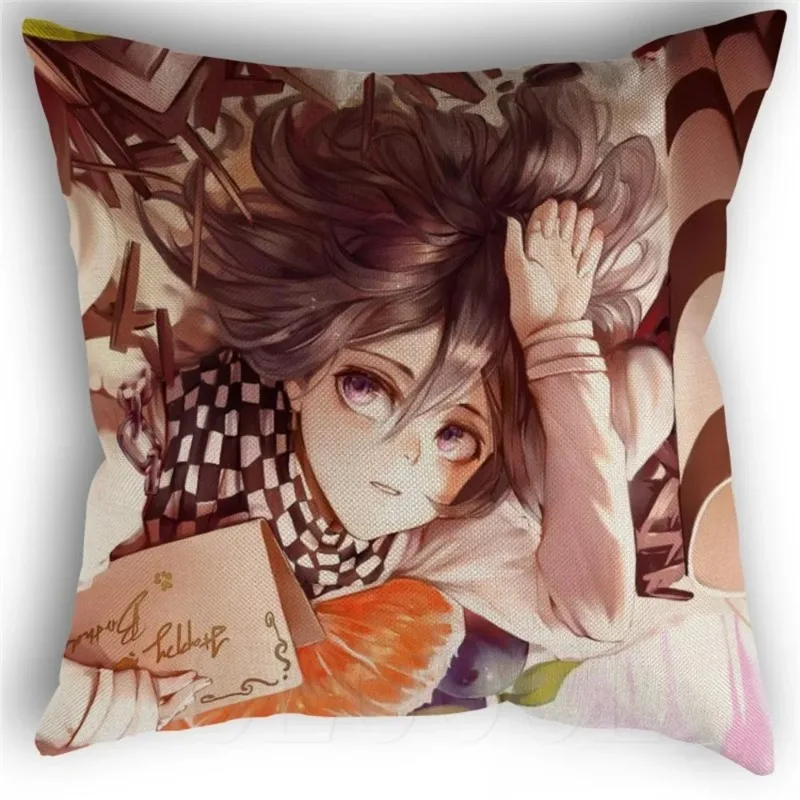 Danganronpa Anime Pillowcase Boy Girls Printed Polyester Cushion Cover for Home Sofa Car Decor Wedding Decorative Pillow Cover