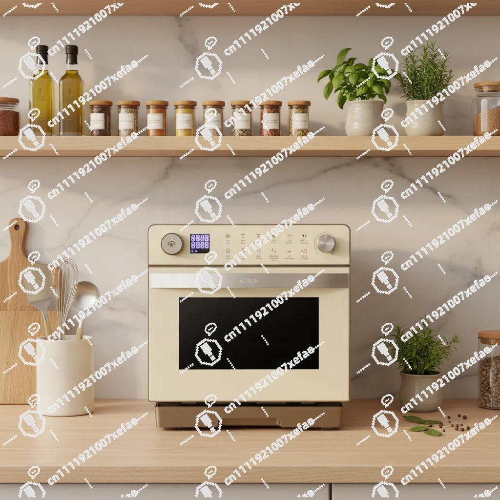 20L digital multi-function electric convection oven with knob control, modern style
