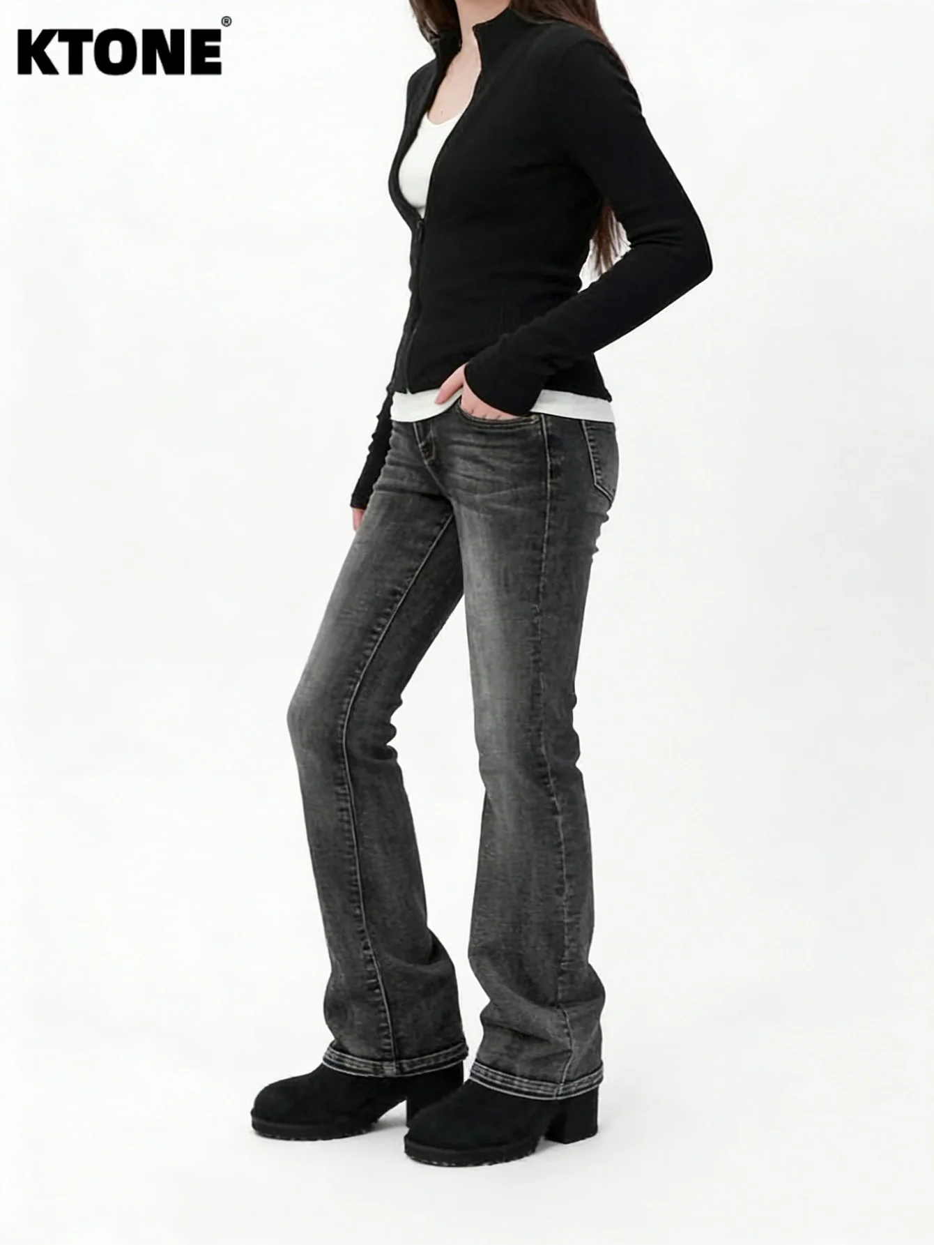 

Tight Slim Gray Jeans For Man Original Y2k Drip Unisex Fashion Jeans Pant No accessories or belts included