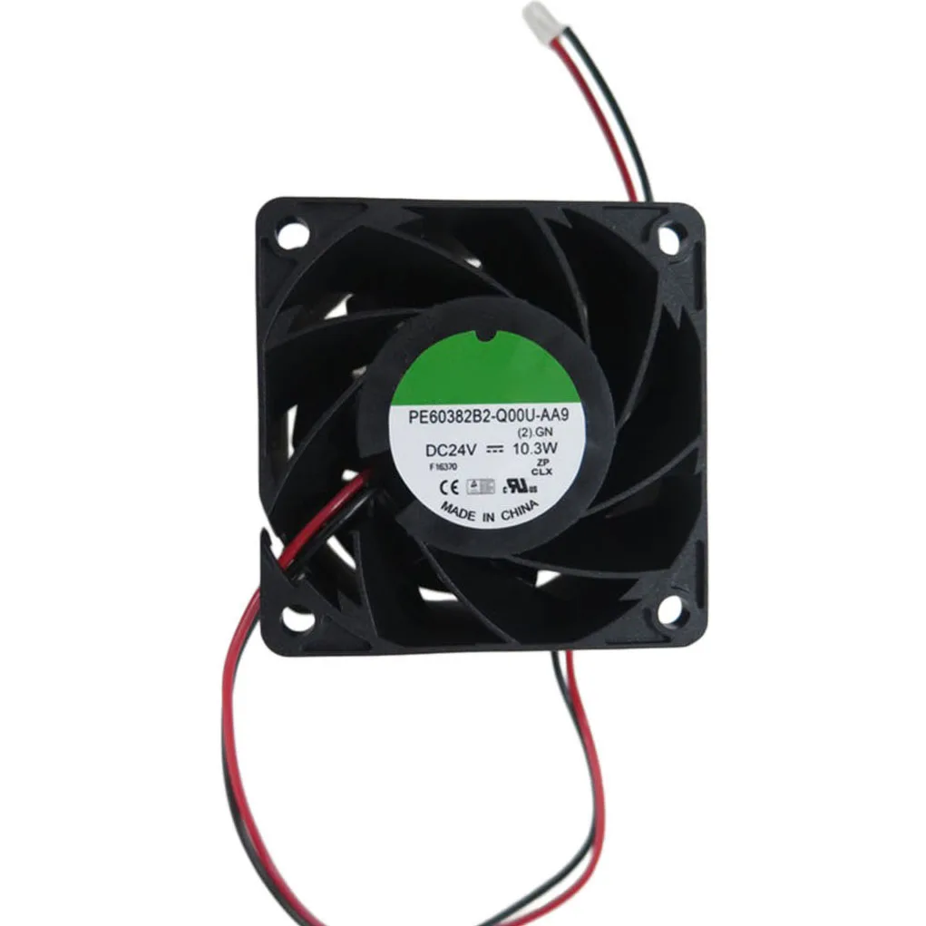 For SUNON PE60382B2-Q00U-AA9 (2).GN DC24V 10.3W 2PIN 2Lines Cooling Fan
