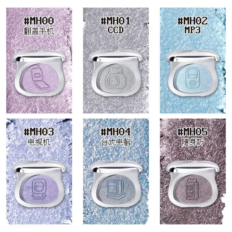 LEEMEMBER Eyeshadow Highlight Powder Glitter Shimmer Metallic Punk Fine Flash Multi-use Longlasting Makeup 6g