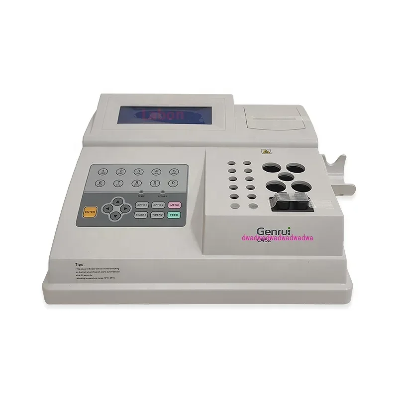 

Genrui CA52 2 Channels Coagulometer Hot Coagulation Analyzer