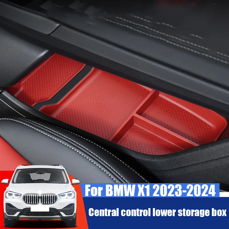 

Lower storage box of armrest box made of TPE material, car interior storage box for BMW X1 iX1 U11 U12 2023 2024 2025