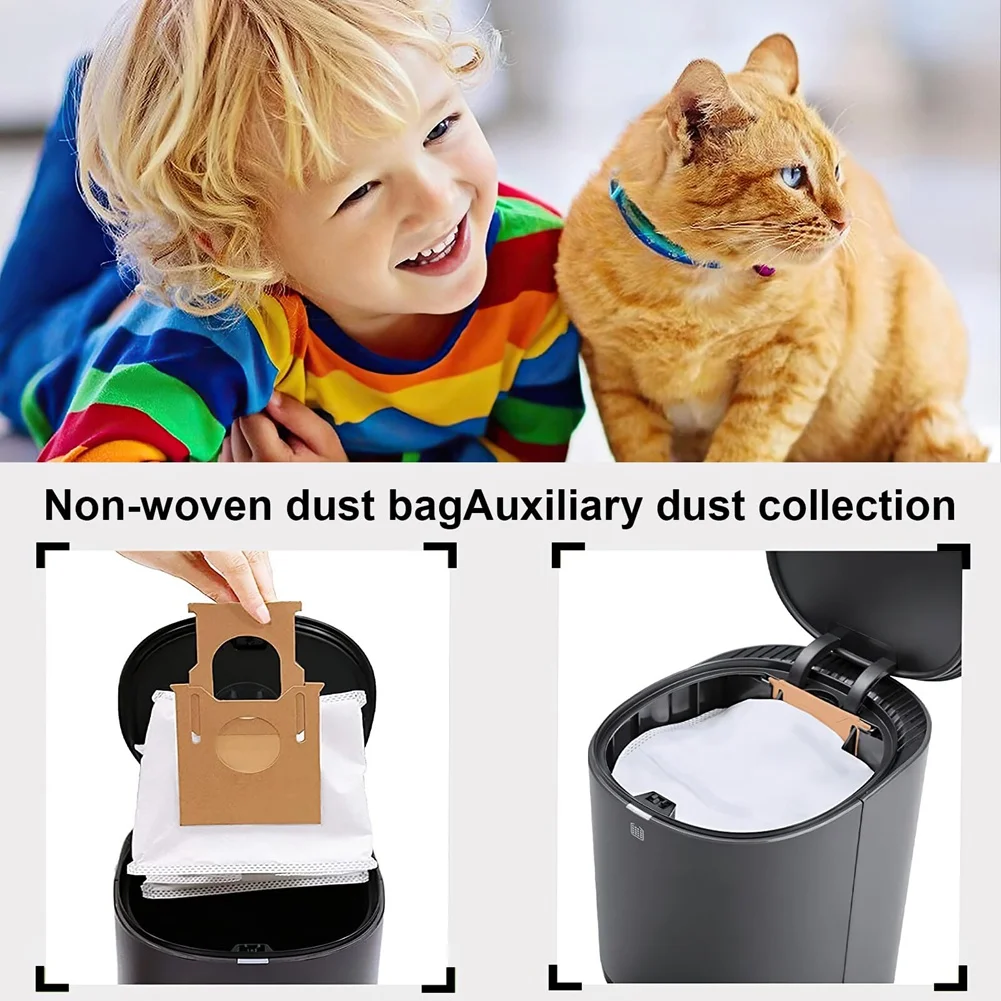 AS63-14Pcs Vacuum Cleaner Bags For Hoover H81/H81 Pure Epa/Telios Extra, Large Capacity Non-Woven Vacuum Dust Bags